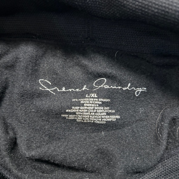 French Laundry Black Leggings with White Speckled Sides - Picture 3 of 4